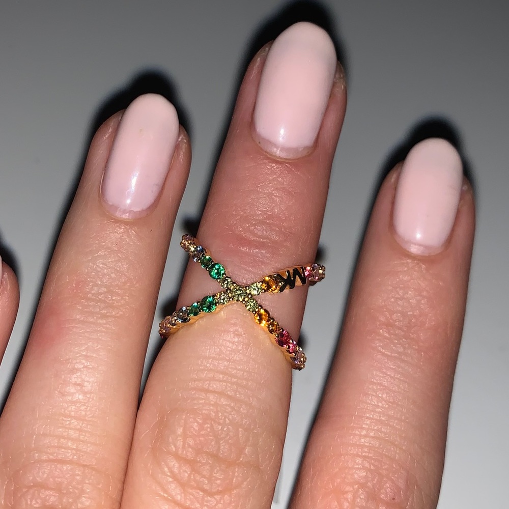 Brand new Michael Kors Rainbow Gold Ring